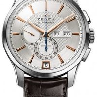 ZENITH 真力时 指挥官系列 WINSOR 03.2070.4054/02.C711 男款机械表 41mm 白色 棕色