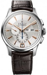 ZENITH 真力时 指挥官系列 WINSOR 03.2070.4054/02.C711 男款机械表 41mm 白色 棕色