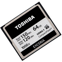 新低价：TOSHIBA 东芝 EXCERIA CF存储卡（64GB、1000x）