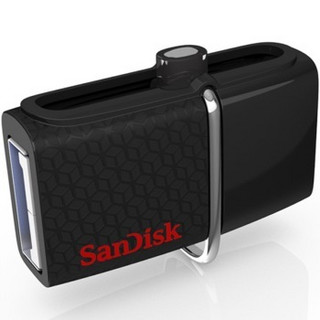 SanDisk 闪迪 SDDD2-064G-Z46 U盘 64GB USB3.0+MicroUSB 黑色