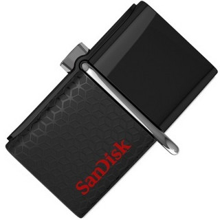 SanDisk 闪迪 SDDD2-064G-Z46 U盘 64GB USB3.0+MicroUSB 黑色