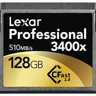 Lexar 雷克沙 Professional 3400x CF存储卡（128GB、CFast 2.0）