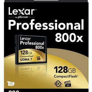 Lexar 雷克沙 Professional 800x 128GB CF存储卡 