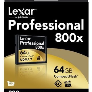 Lexar 雷克沙 Professional 800x 64GB CF存储卡