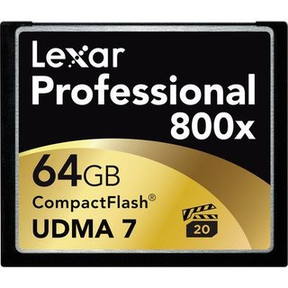 Lexar 雷克沙 Professional 800x 64GB CF存储卡