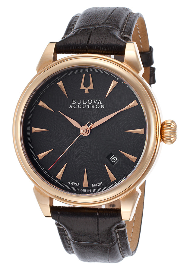 bulova 宝路华 accutron gemini 64b116 男款机械腕表