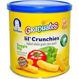 Gerber 嘉宝 Graduates Lil‘ Crunchies Mild Cheddar 蔬菜泡芙条