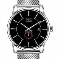 ESQ BY MOVADO 07301444 男士时装腕表 42mm 黑色 银色 不锈钢