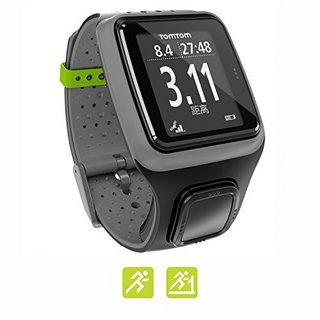 TomTom Berlin GPS运动腕表 灰色 （双定位系统，50米防，全中文）