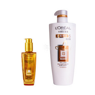 L‘OREAL PARIS 巴黎欧莱雅 多效修复洗发露套装 （洗发露 700ml+精油 100ml） 