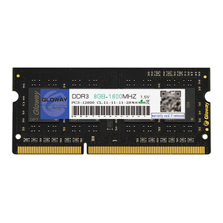 GLOWAY 光威 战将系列 DDR3 1600 8GB 笔记本内存条