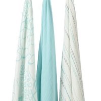 aden+anais rayon from bamboo fiber muslin swaddle 多功能包巾 3条装