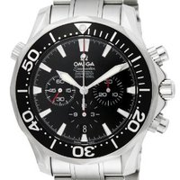 OMEGA 欧米茄 海马系列 2594.52.00 男款机械表 41.5mm 黑色 银色 不锈钢
