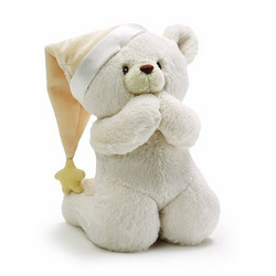 Gund Prayer Teddy Bear Stuffed Animal Sound  祈祷泰迪熊 8英寸