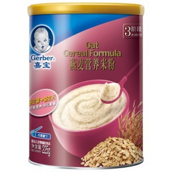 Gerber 嘉宝 燕麦营养米粉 3段 225g *4件