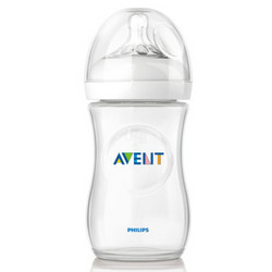 飞利浦 AVENT 新安怡 SCF693/17 Natural系列 PP奶瓶 260ml*2件+新安怡 标准口径玻璃奶瓶