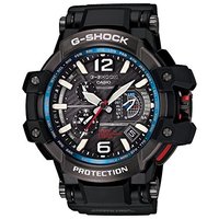 CASIO 卡西欧 G-SHOCK系列 GPW-1000-1A 男士电波手表 56mm 黑盘 黑色树脂表带 圆形