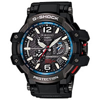 CASIO 卡西欧 G-SHOCK系列 GPW-1000-1A 男士电波手表 56mm 黑盘 黑色树脂表带 圆形