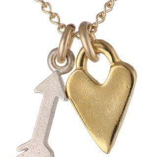 DOGEARED Love Heart and Arrow 2T 女款心型项链