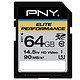 移动端：PNY 必恩威 Elite Performance SDXC存储卡（64GB、UHS-I）