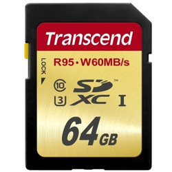 Transcend 创见 SDXC存储卡（64GB、UHS-I）