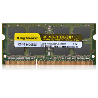 KINGSHARE 金胜 DDR3 1600 4GB 笔记本内存