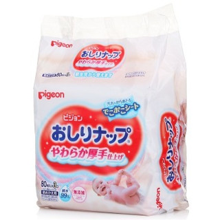 Pigeon 贝亲 清爽湿巾 80片×3包