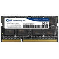 移动端：Team 十铨 DDR3 1600 8GB 笔记本内存（低电压版）