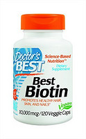 Doctor‘s Best Biotin 生物素 10mg*120粒