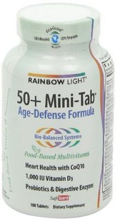 Rainbow Light 润泊莱 50+ Mini Tab Age-Defense Formula 抗衰老 膳食补充剂 180粒