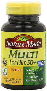 Nature Made Multi for Him 50+ 男性复合维生素