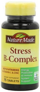 Nature Made Stress B Complex with Zinc Tablets 压力缓解 B族维生素 75粒