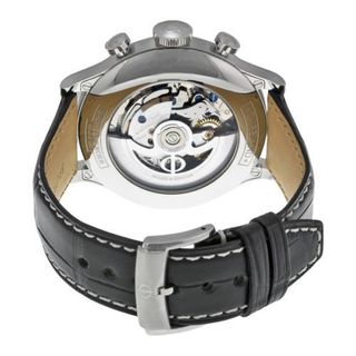 BAUME & MERCIER 名士 CAPELAND卡普蓝系列 MOA10006 男士机械手表 44mm 白盘 棕色皮质表带 圆形