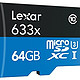  新低价：Lexar 雷克沙 633x microSDXC存储卡（64GB、UHS-I）　