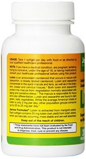 Jarrow FORMULAS 杰诺 Lutein 叶黄素胶囊 20mg*60粒