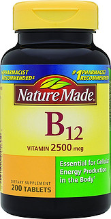 Nature Made 维生素B12 2500mcg 200粒