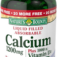 NATURE‘S BOUNTY 自然之宝 Calcium 液体钙 1200mg 200粒