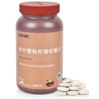 GNC 健安喜 针叶樱桃柑橘咀嚼片 180片