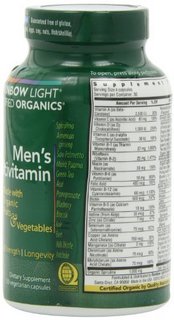 Rainbow Light 润泊莱 Organic Men‘s Multivitamin 男性有机综合维生素 120片