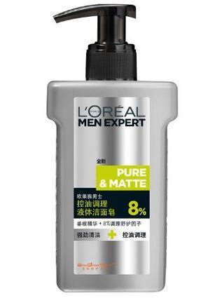 loreal paris 巴黎歐萊雅 男士控油調理 液體潔面皂 150ml*3瓶