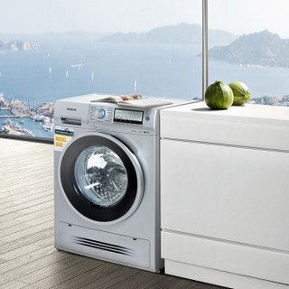 SIEMENS 西门子 WD15H5682W 洗烘一体机 8kg洗5kg烘 银色