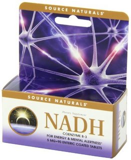 Source Naturals NADH 能源片 抗疲劳保健品 5mg 90粒