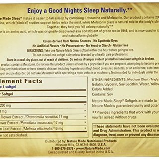 Nature Made Sleep Natural 褪黑素液体胶囊 30粒