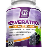 BRI NUTRITION Top Rated Resveratrol 白藜芦醇胶囊 1200mg 60粒