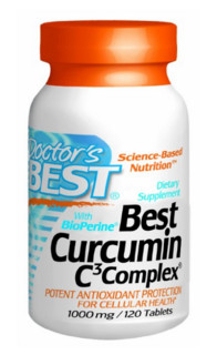 Doctor‘s Best Curcumin C3 Complex with Bioperine 姜黄素胶囊 1000mg 120粒