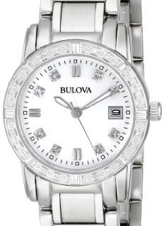 BULOVA 宝路华 Diamond 96R105 女款镶钻时装腕表
