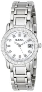 BULOVA 宝路华 Diamond 96R105 女款镶钻时装腕表