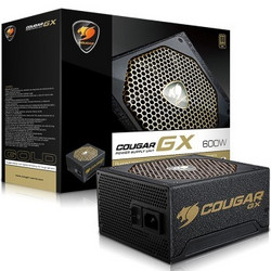 COUGAR 骨伽 GX600 半模组电源（600W、80PLUS金牌）