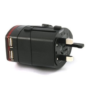 SKROSS World Travel Adapter 2 with Dual USB Charger 环球旅行电源转换器