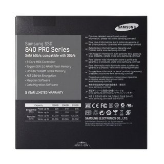 SAMSUNG 三星 840 PRO 256GB SATA3 固态硬盘